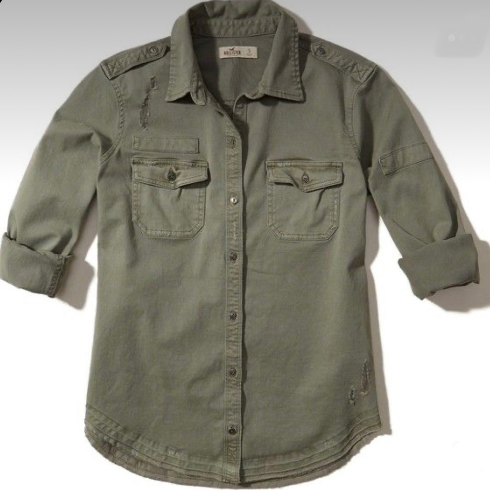 Distressed Woven Shirt